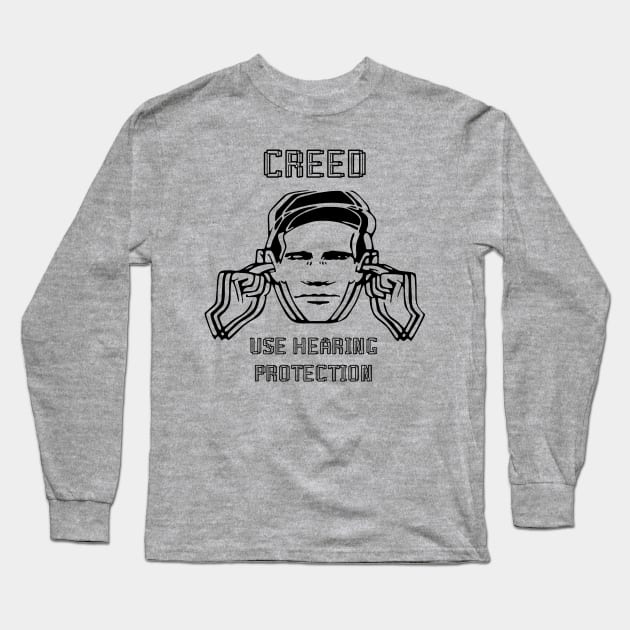 hearing creed Long Sleeve T-Shirt by the haunted bathroom